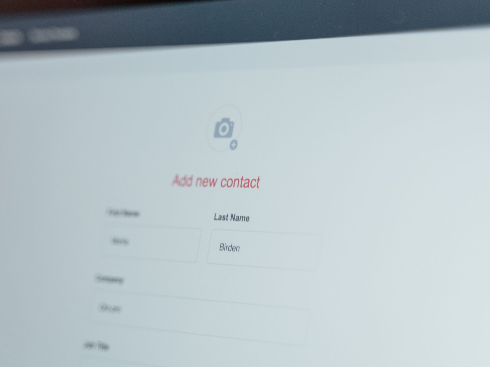 CRM software showing a new contact being added to a pipeline